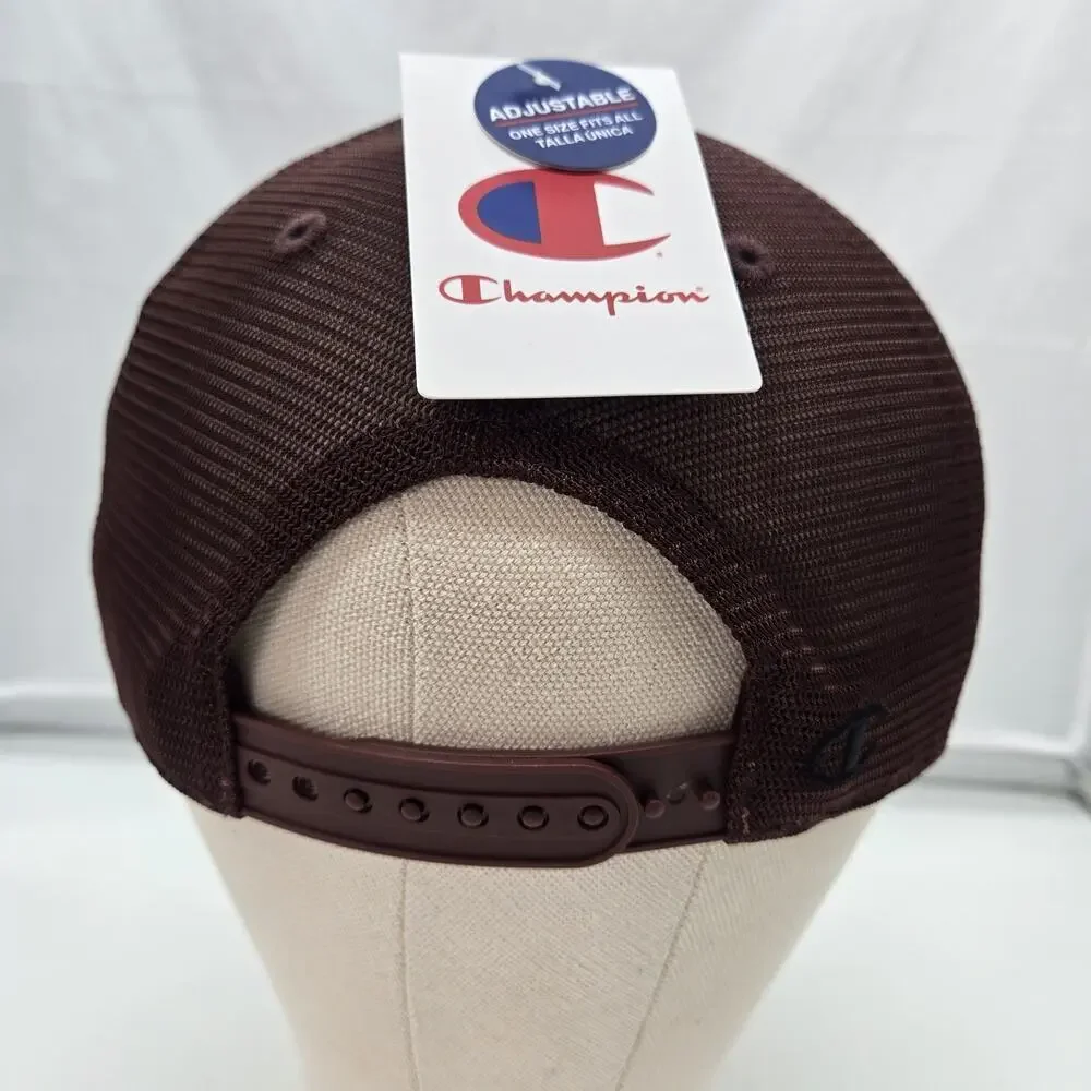 Champion Adult Logan Twill Trucker Hat Maroon Unisex NWT Outdoor Sports Gorpcore